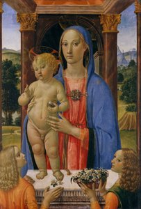Madone et enfant avec des anges, vers 1480-2